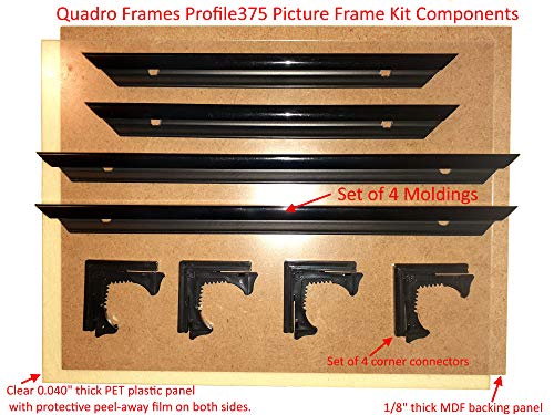8.5x22 inch Black Picture Frame Box of 4 D670673