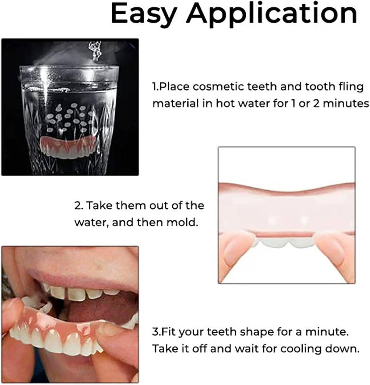 Denture Silicone Reline Kit Upper and Lower Set D1386