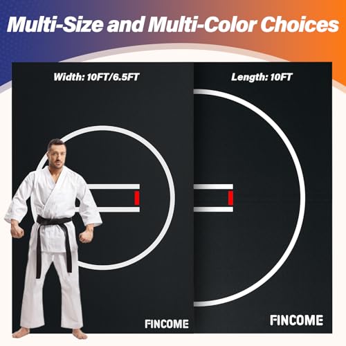 10' x 10' Black Wrestling Mat E709