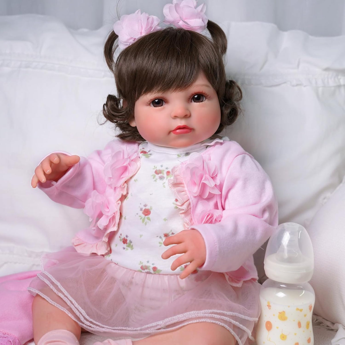 20 Inch Realistic Soft Vinyl and Cloth Body Poseable Reborn Baby Doll X905