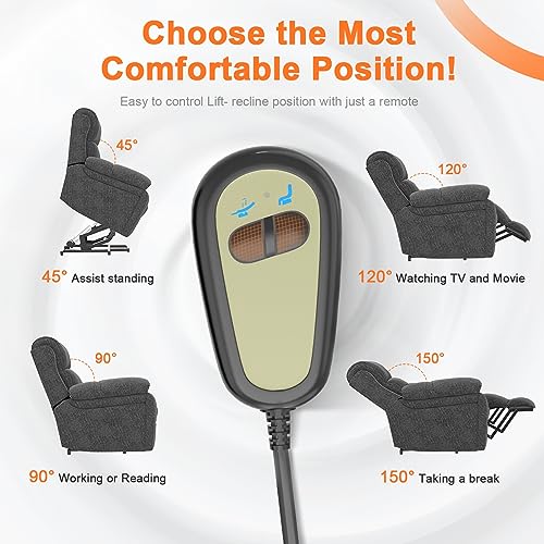 Super Oversized Lift Recliner with Massage and Heat S247