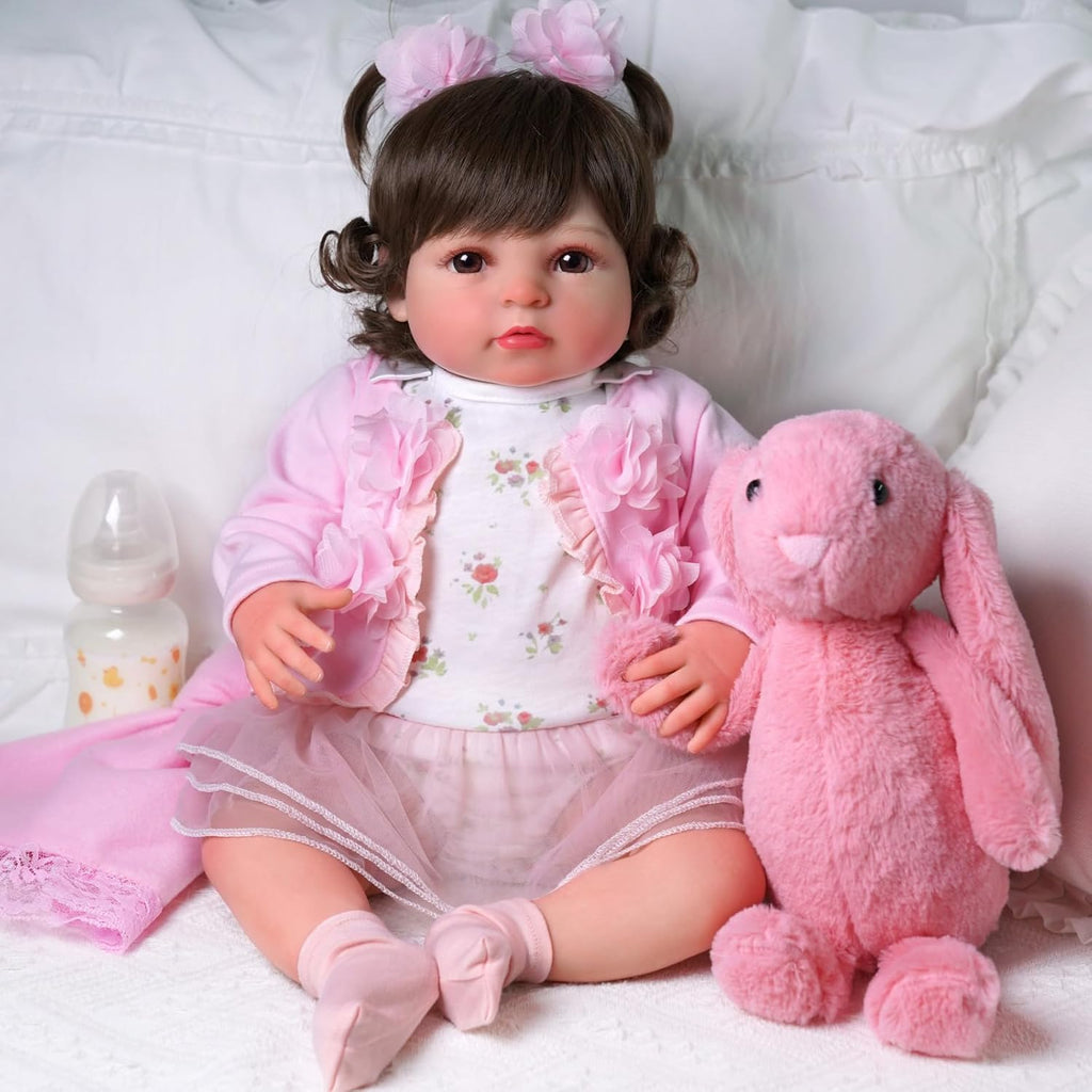 20 Inch Realistic Soft Vinyl and Cloth Body Poseable Reborn Baby Doll X905