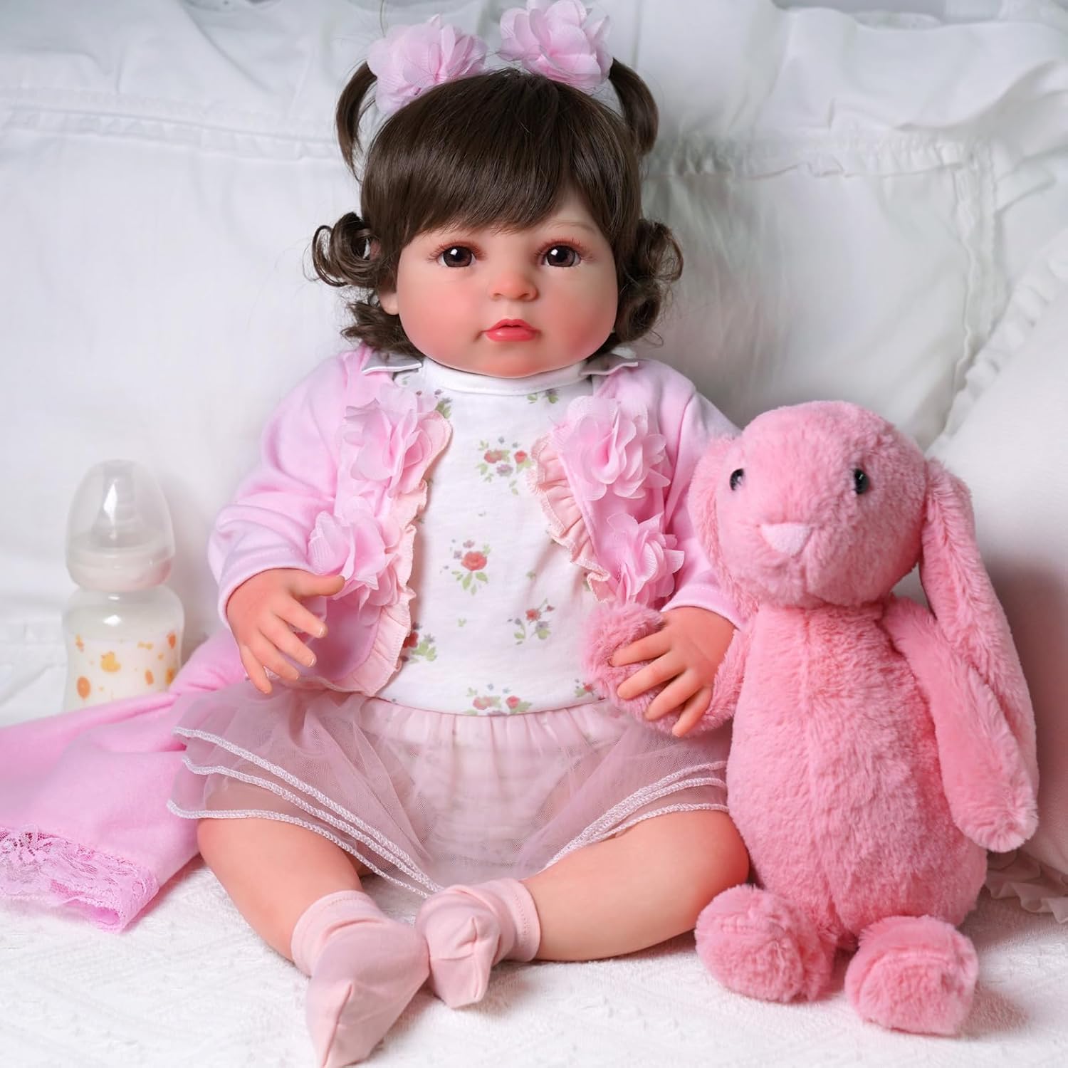 20 Inch Realistic Soft Vinyl and Cloth Body Poseable Reborn Baby Doll X905
