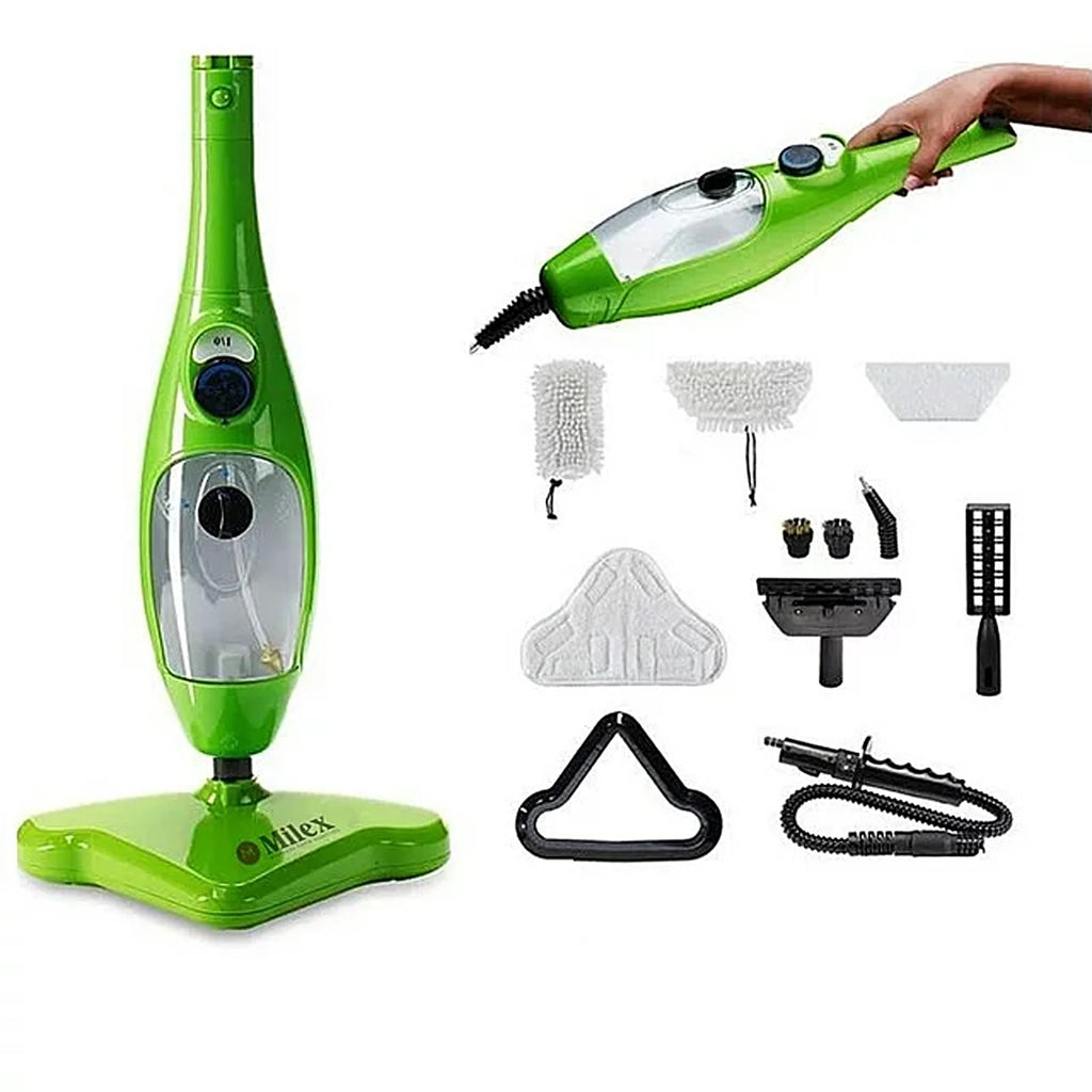 Floor Steamer with Detachable Handheld Steam Cleaner 6 in 1 O883