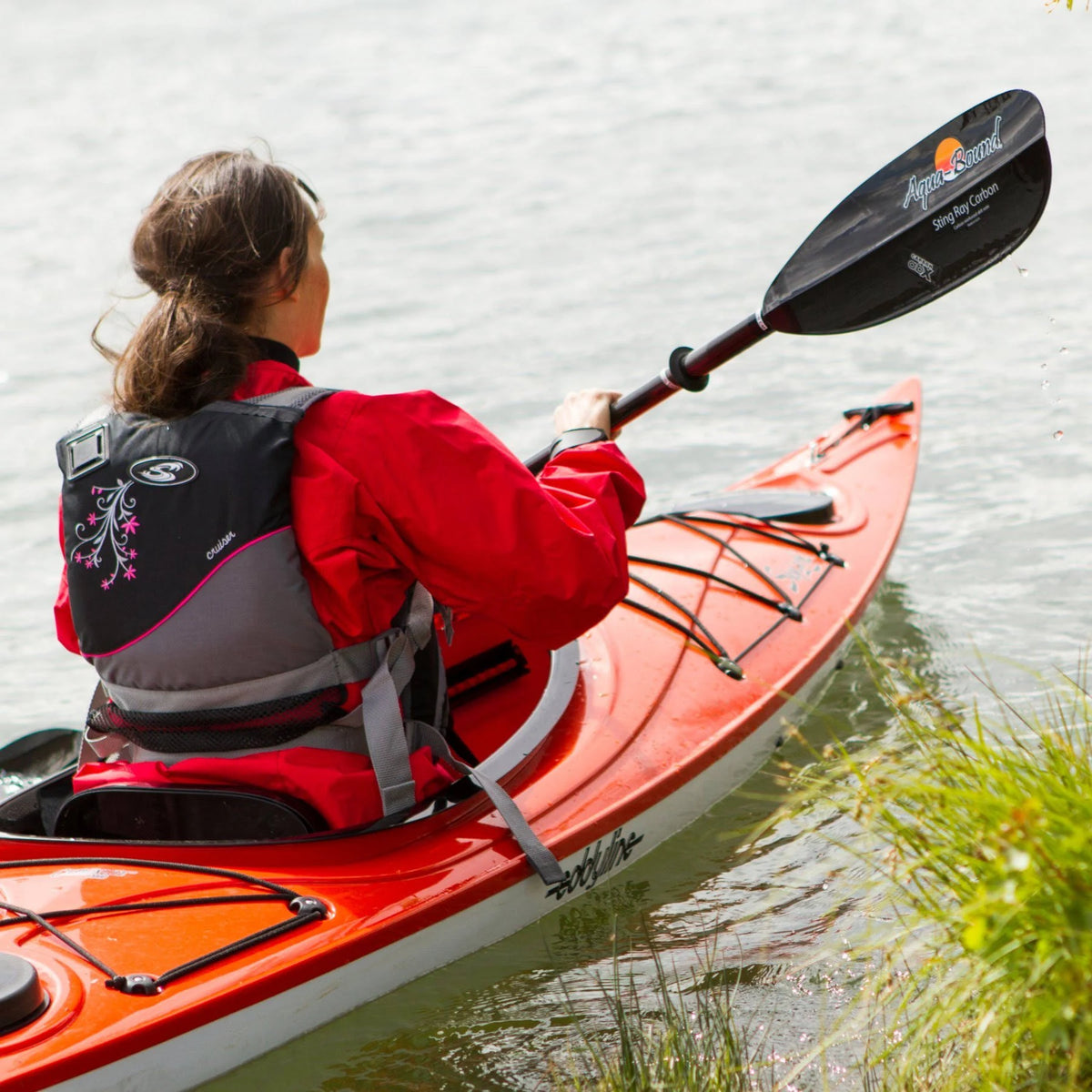 Black 2-Piece Kayak Paddle Y1924