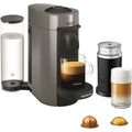 Gray Coffee and Espresso Machine with Aerocinno G984779