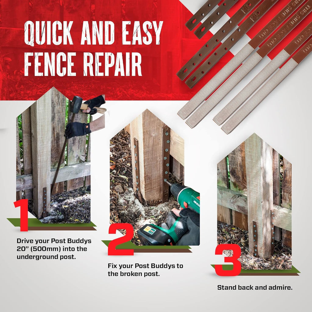 Pack of 4 Wood Post Repair Q7049