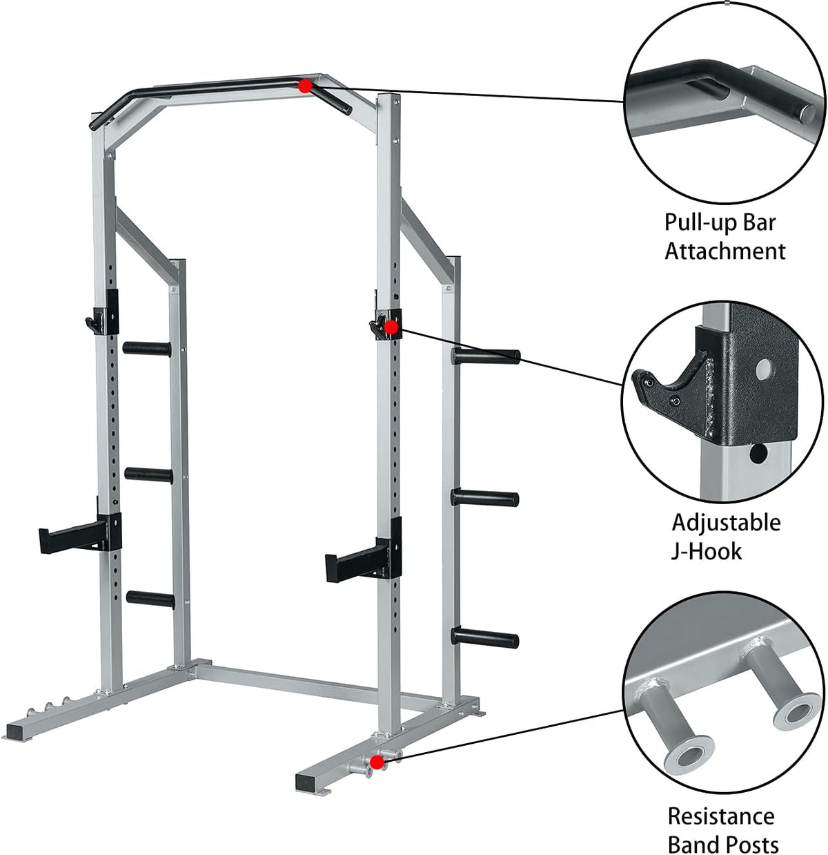 Power Rack Squat Stand Weight Rack with Pull Up Attachment S7060