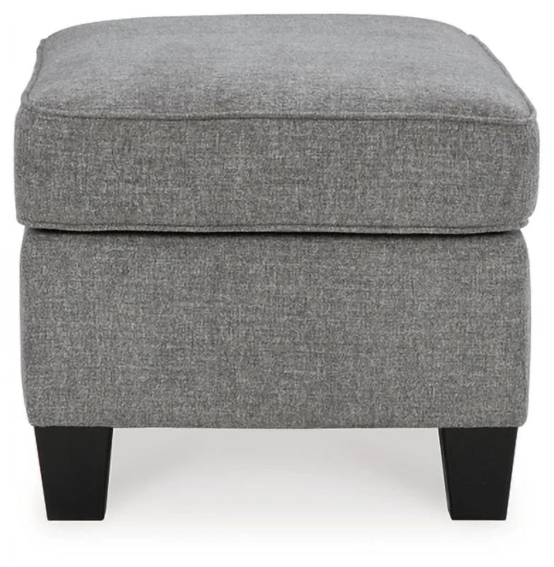 Chenille Smoke Ottoman P303