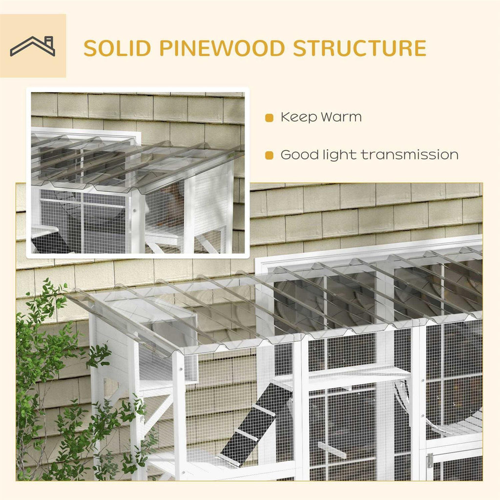 Cat Wooden Outdoor Cat House J52509