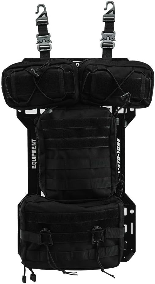 Tactical Rigid MOLLE Insert Panel with 4 Organizer Storage Bag P51644