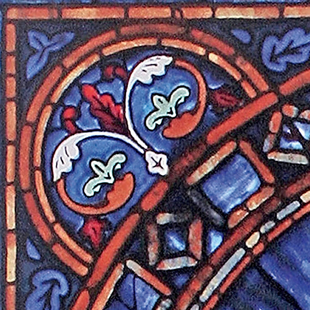 Stained Glass Panel Window Hangings, 10.50" x 10.50", Full Color O2394