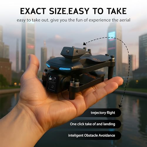 Foldable Drone with Dual 2K Camera, 2 Batteries M4577