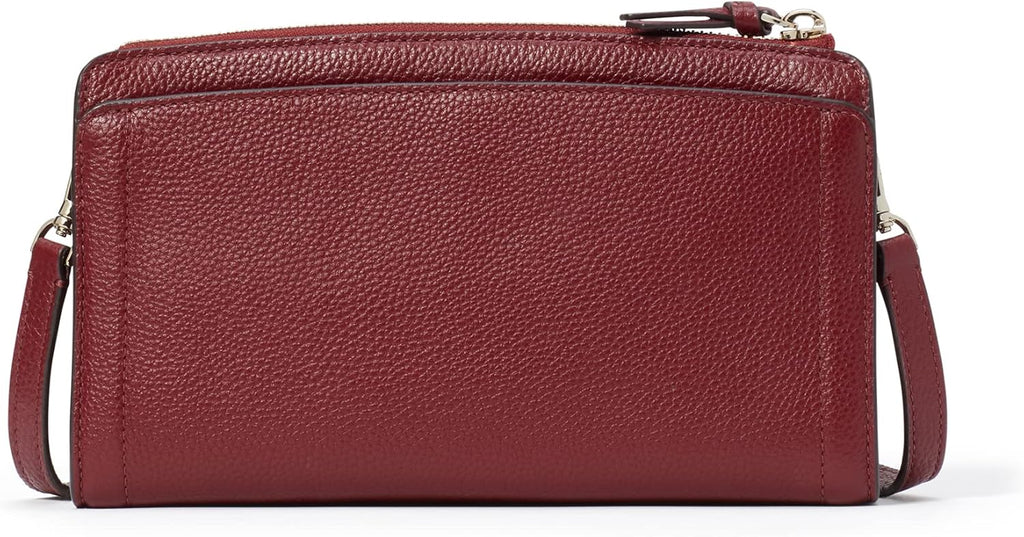 Pebbled Leather Small Crossbody Autumnal Red M855033