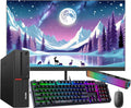 24'' FHD Monitor Desktop Computer with Core i3-6100 3.70GHz, 16GB DDR4, 256GB SSD & 500GB, Windows 10 Pro V736541