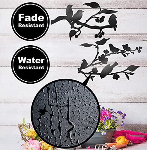 Metal Birds Wall Art (Medium - 24"X10") Q3978
