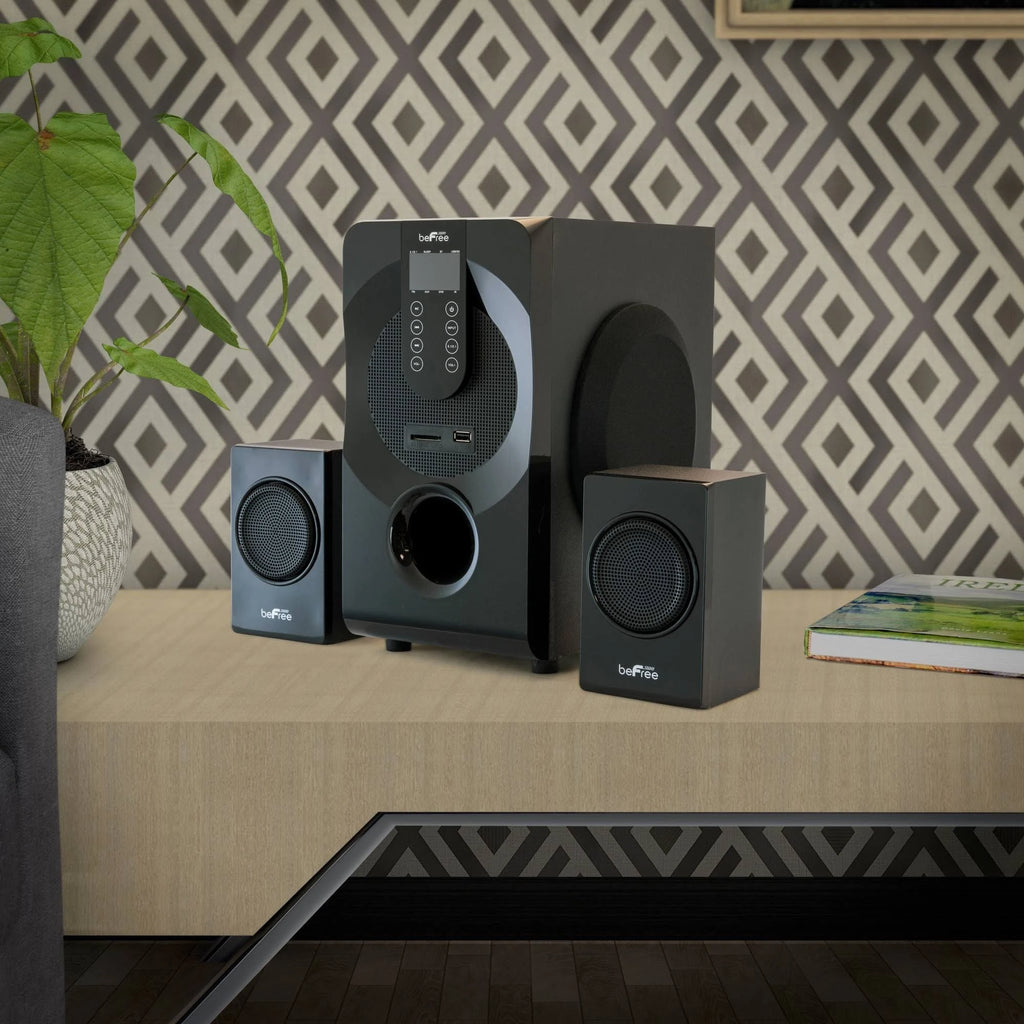 Black 5.1 Channel Bluetooth Surround Sound Speaker System S456