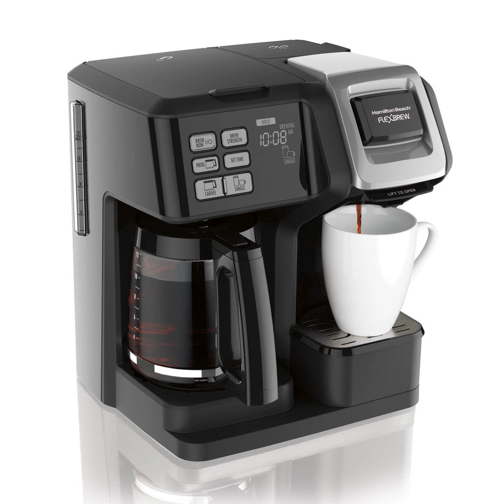 Black & Silver Single-Serve Coffee Maker S213922