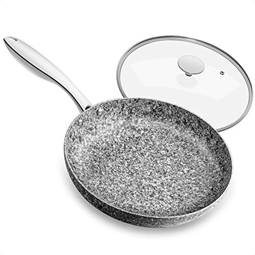 12 Inch Nonstick Stone Frying Pan with Lid L886332