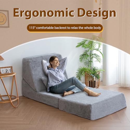 3-in-1 Folding Sofa Bed with Pillow N624