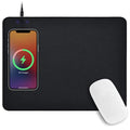 Black Leather Waterproof Large Desk Mat with Wireless Charger Z585194