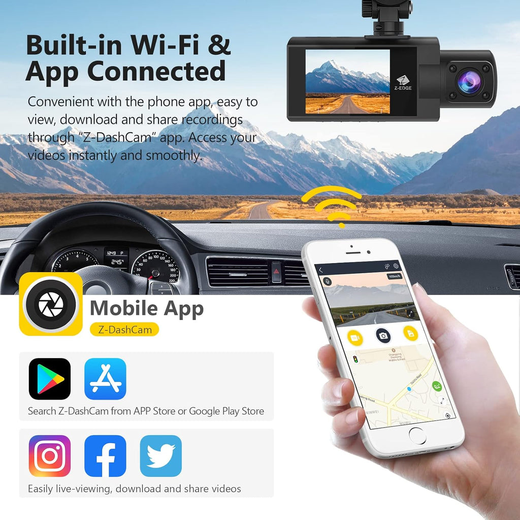 2K+1080P Dual Dash Cam with IR Night Vision X253