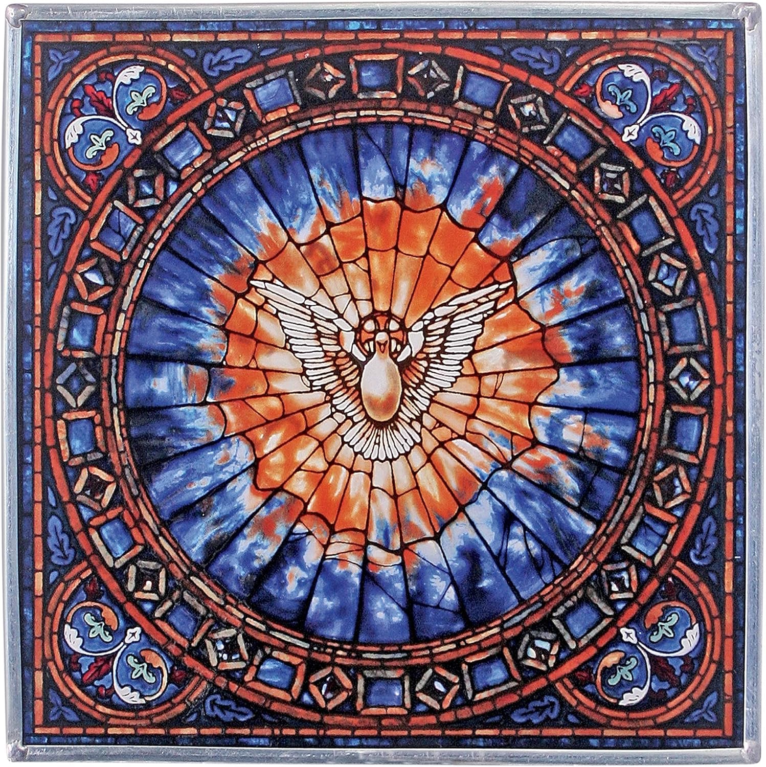 Stained Glass Panel Window Hangings, 10.50" x 10.50", Full Color O2394