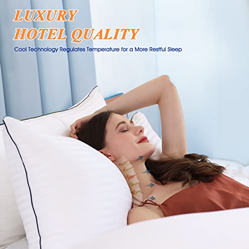 King Size Set of 2 Cooling Pillows with Down Alternative Filling K727
