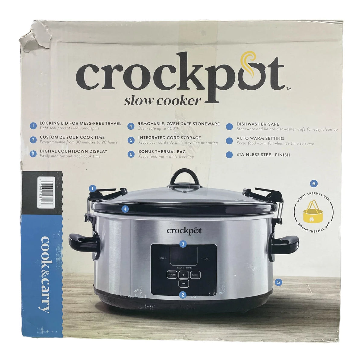 7 Quart Programmable Slow Cooker Y29124