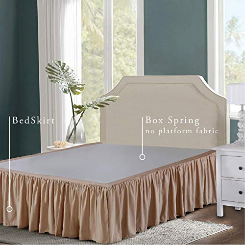 White King 14 Inch Drop Length Microfiber Bed Skirt Y832