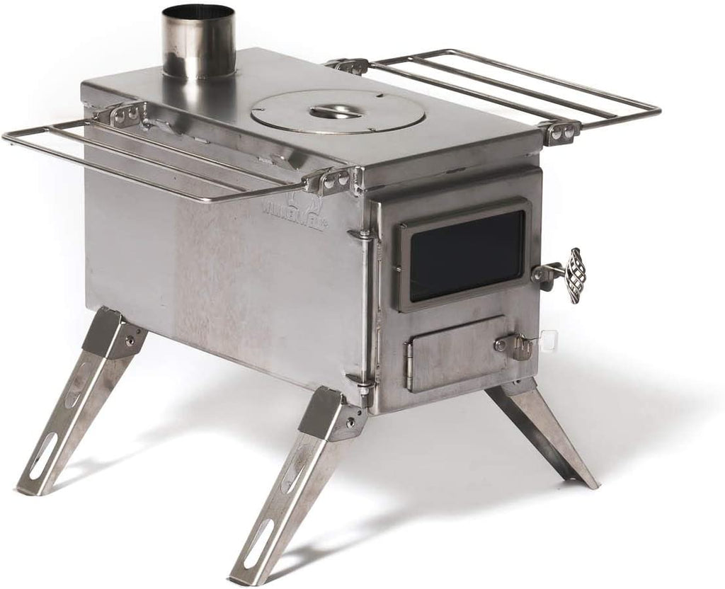 800 Cubic Inch Tent Stove with Chimney Pipe P991