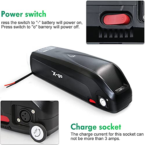 36V 13AH Lithium Ebike Battery Pack with Charger and BMS Q424