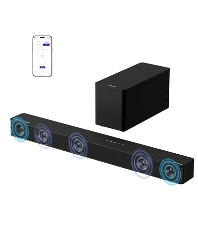 5.1CH Surround Sound Bar with Subwoofer, Dolby Atmos, 300W Q38503