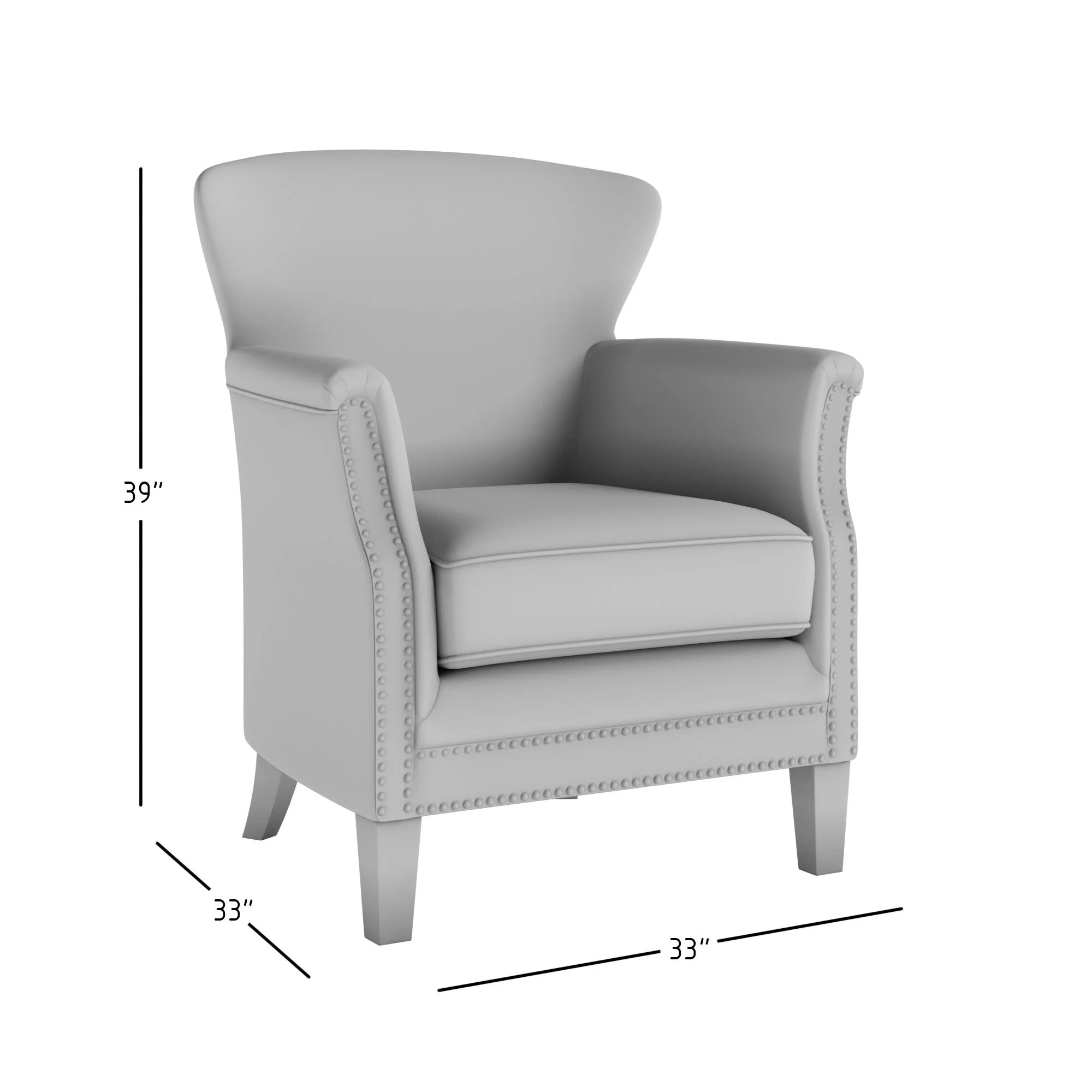 Upholstered Accent Chair with Nailhead Trim M713465