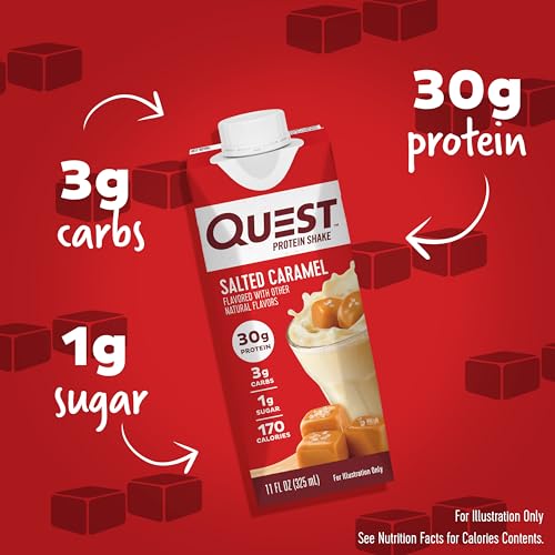 11 fl.oz 4 Count (Pack of 3) Salted Caramel Protein Shake X892