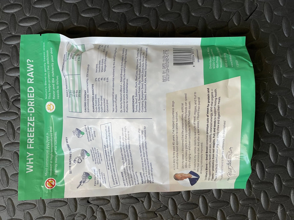 Freeze-Dried Raw Dog Food, 6 oz I126572