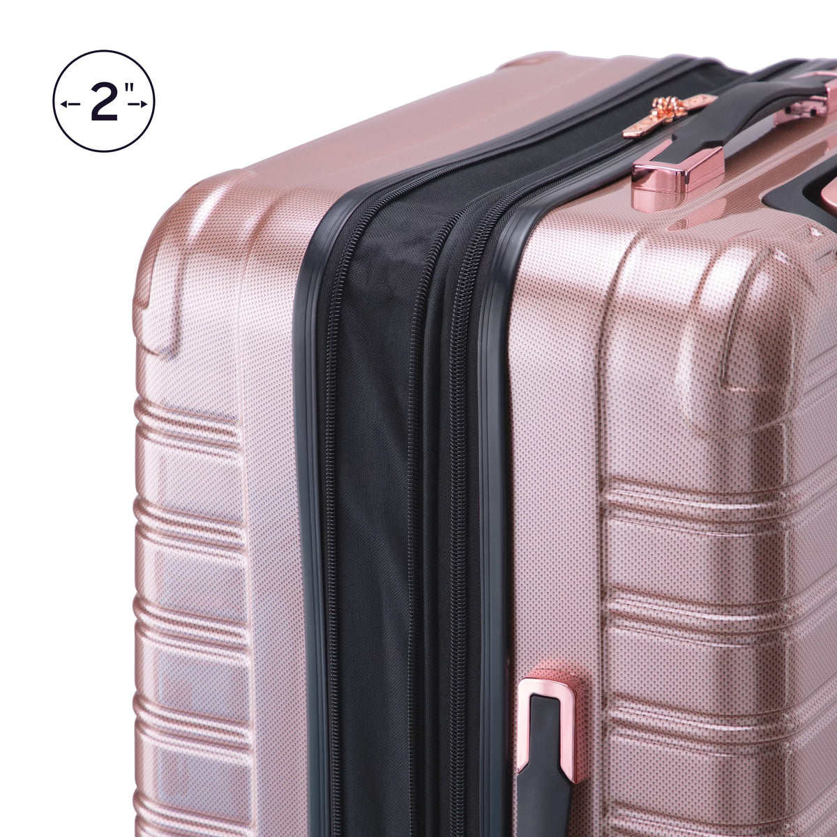 24" Hardside Fibertech Checked Luggage N9989