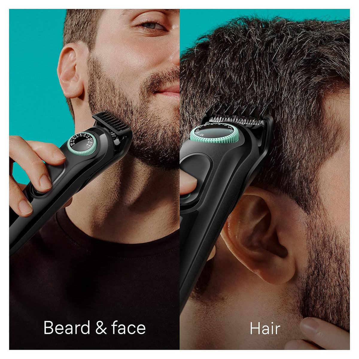 5-in-1 Trimmer for Men with Beard Trimmer, Ear & Nose Trimmer, Hair Clippers, Black D699