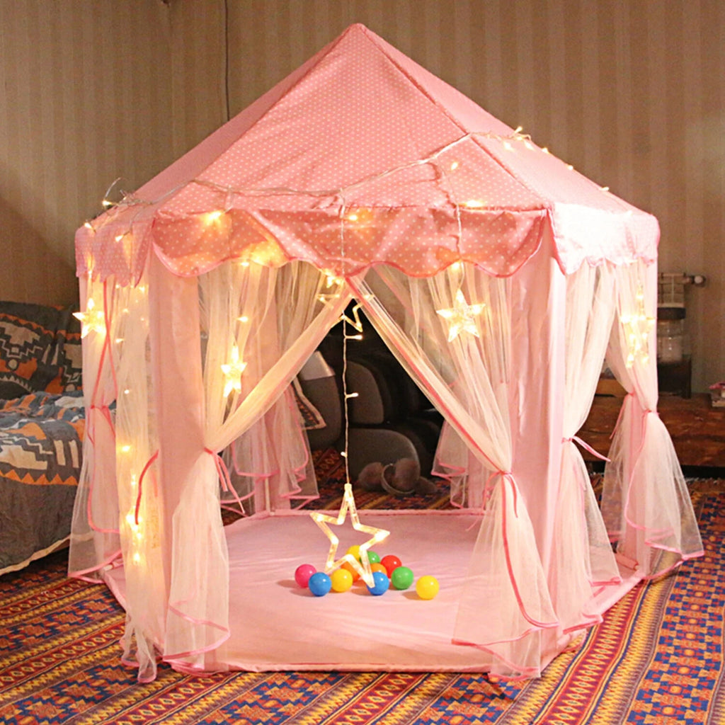 Pink Princess Castle Play Tent Playhouse Z4893