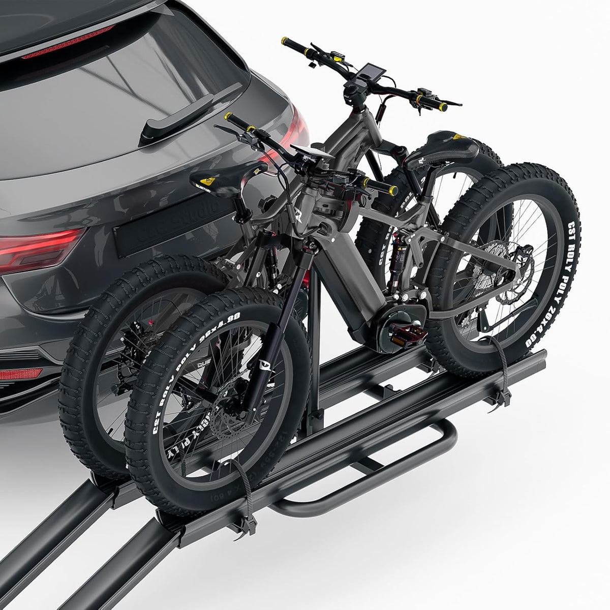 2" Hitch Bike Rack with Ramp for Fat Tire N169