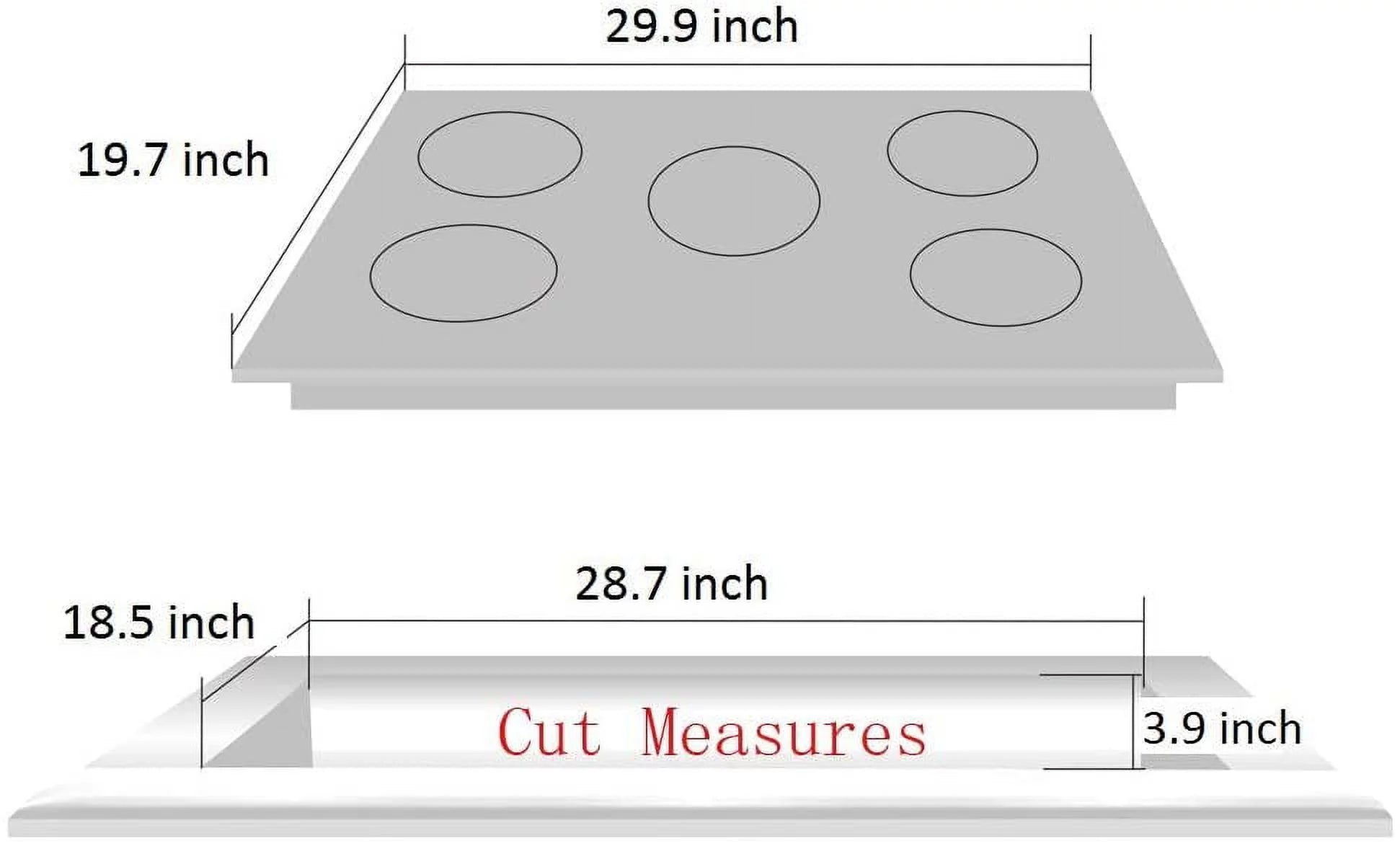 30 inch Gas Cooktop Tempered Glass 5 Burners Stove Top A7614