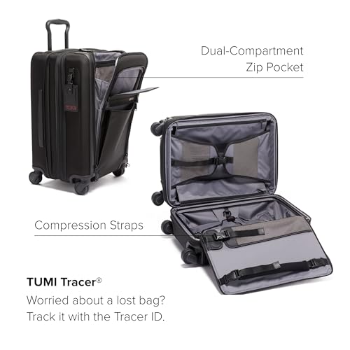 Black Expandable 4 Wheeled Carry-On Suitcase Q785799