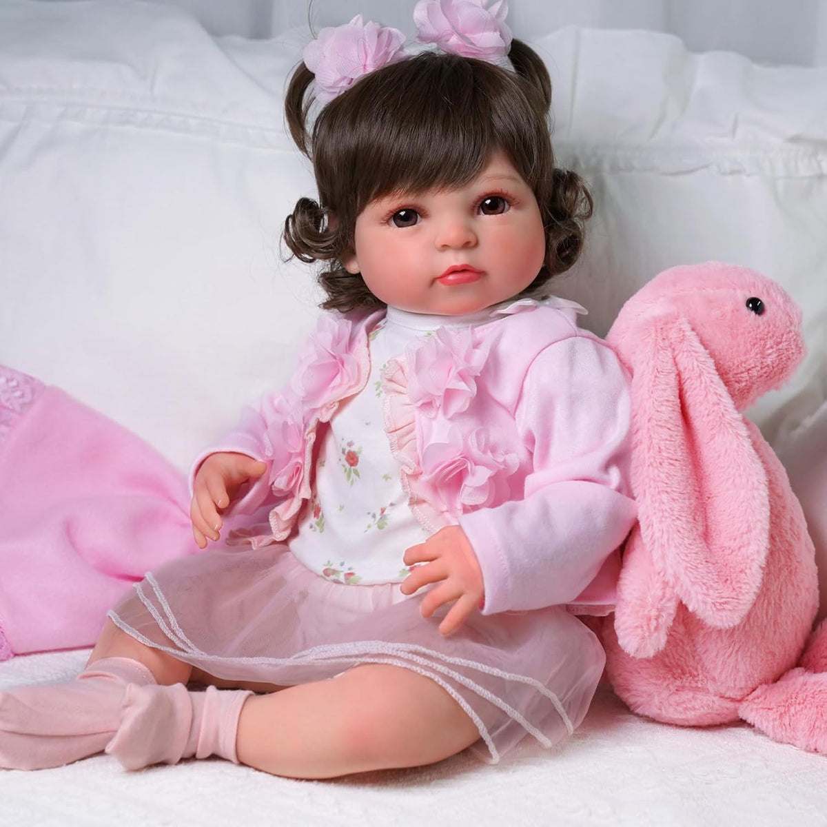 20 Inch Realistic Soft Vinyl and Cloth Body Poseable Reborn Baby Doll X905