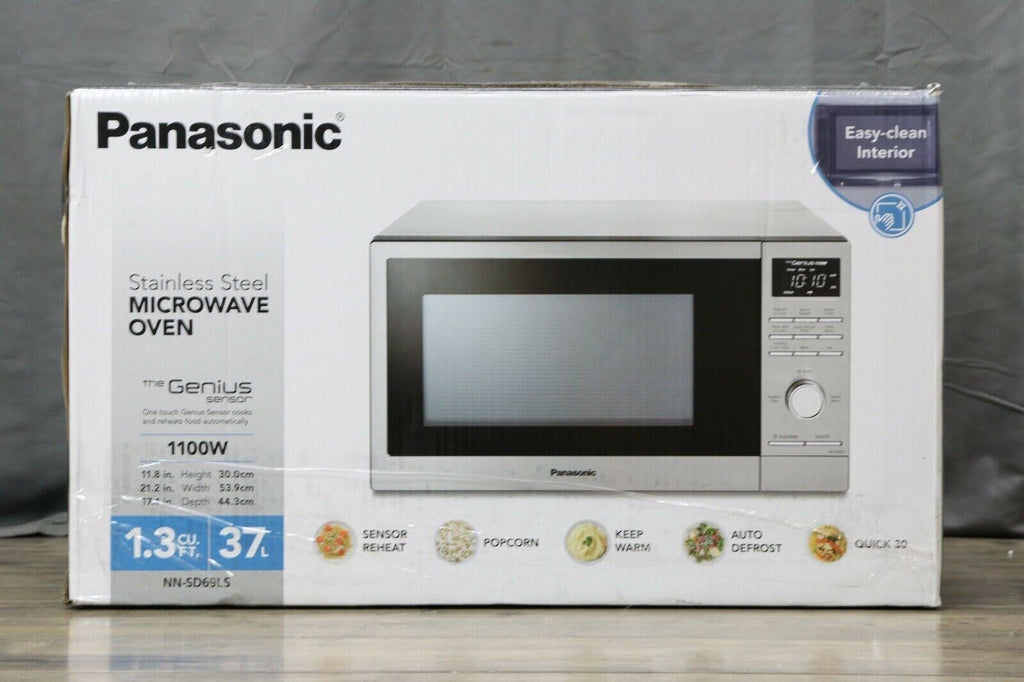 1100W Countertop Microwave Oven - Stainless Steel I386