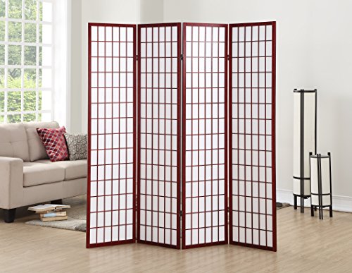 Natural 4 Panel Room Divider C515