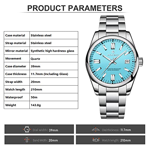 Waterproof Stainless Steel Analog Chronograph Watch E6557