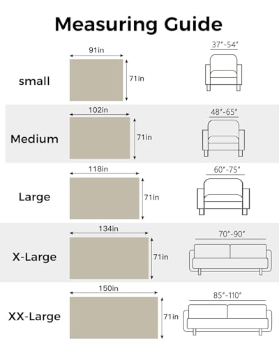 L 71"x118" Brown Sofa Couch Slipcover Z9564