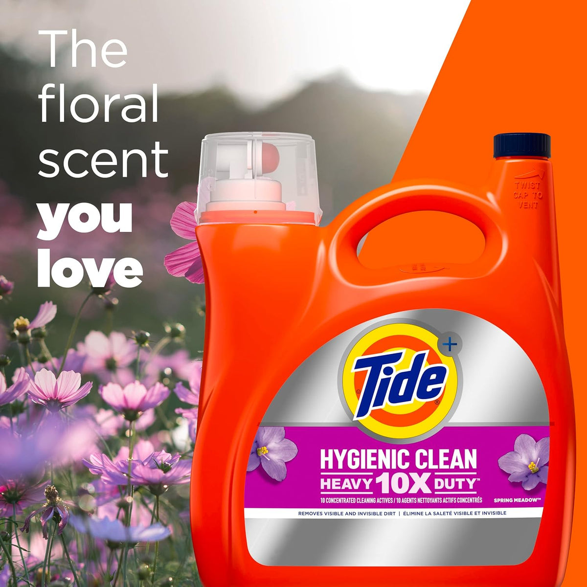 106 Loads Liquid Laundry Detergent, Spring Meadow Scent D53327