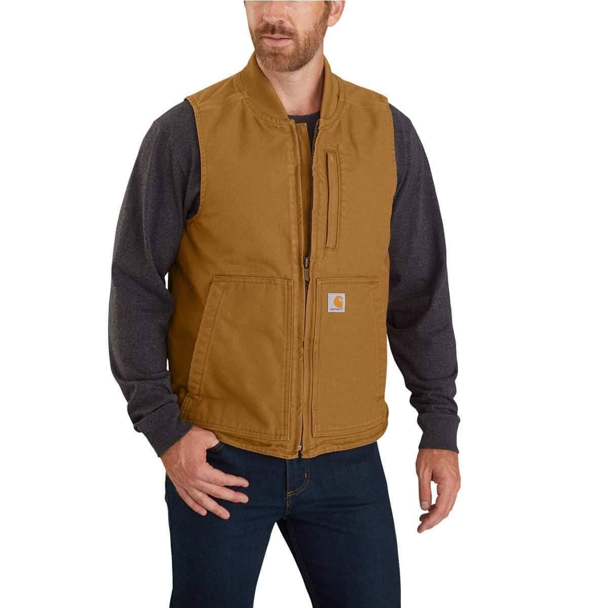 Dark Brown Insulated Duck Vest C152052