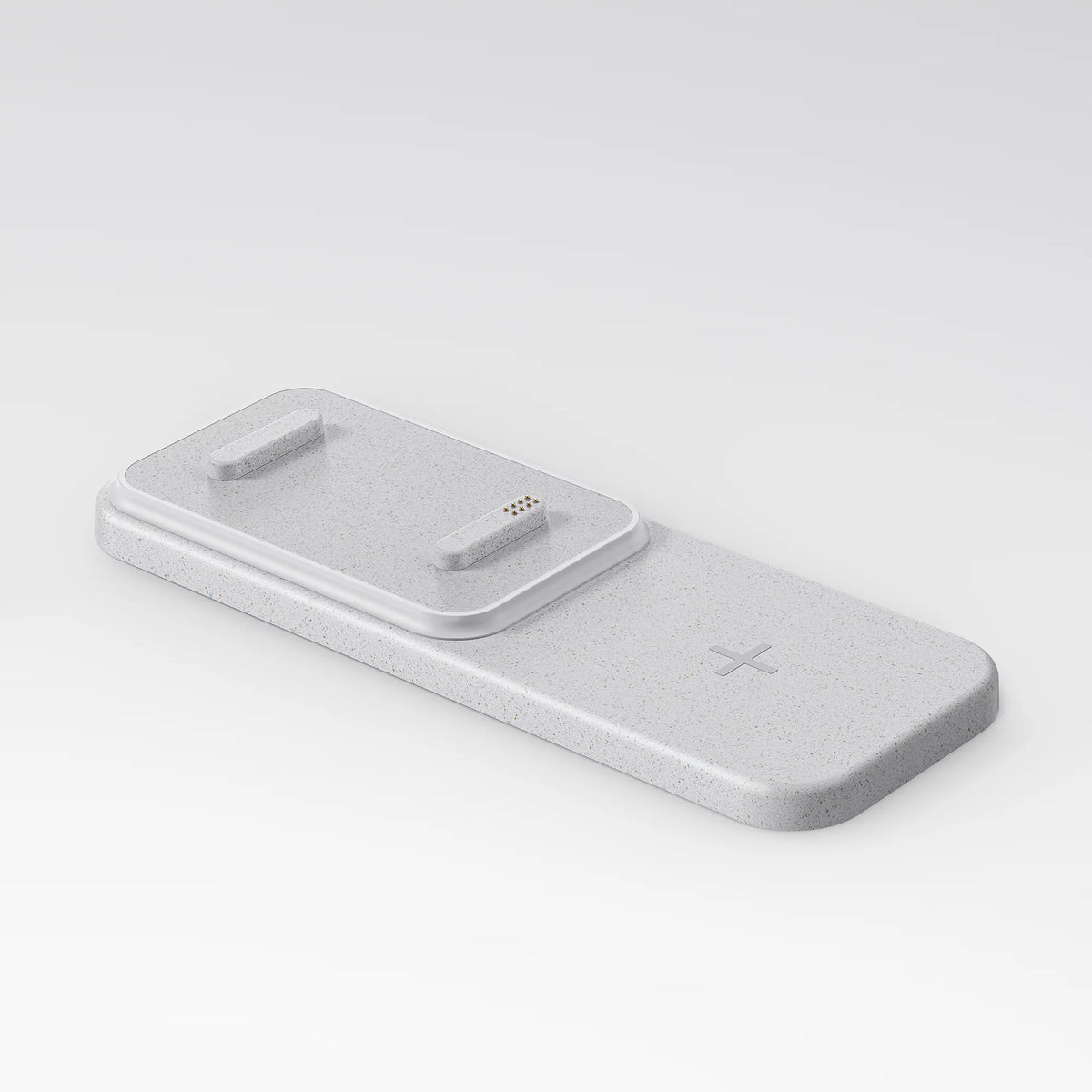 Heather Grey Smart Clock with Wireless Charging Dock P76808